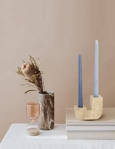 Candelabros de mármol de lujo modernos, belleza atemporal para una exhibición impresionante en la decoración del hogar para Navidad - Product Image 2