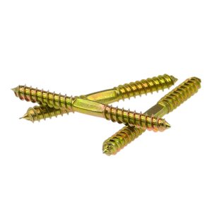 Tornillo de espiga de madera de metal Pernos de madera de muebles de doble extremo - Product Image 1