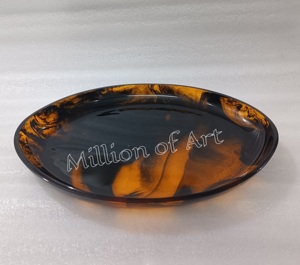 ของใช้จำเป็นสำหรับห้องครัวประเภทหนึ่งสำหรับตกแต่งบ้านร้านอาหารโรงแรมถาดเสิร์ฟของตกแต่ง2025ทำจากเรซินแฮนด์เมดพร้อมสีเต่า - Product Image 4