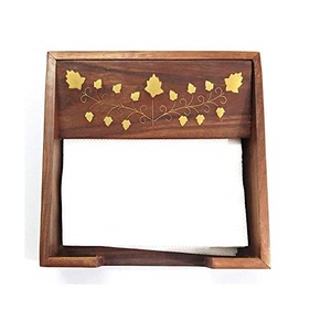Caja de pañuelos decorativa para mesa de hotel y hogar de madera de calidad de exportación, servilletero para utensilios de cocina - Product Image 1