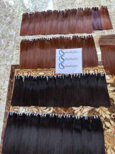 Faisceaux droits en os de qualité supérieure Offre Spéciale Extension de trame de cheveux humains vierges bruts à double extrémité épaisse - Product Image 3