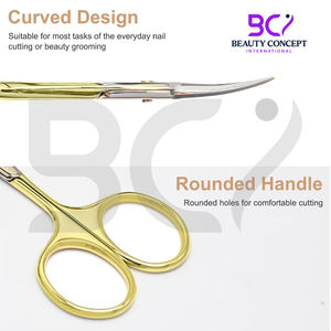 Tijeras para Cutículas 2026 OEM, Producto de Última Generación, Hoja Curva, Mango Redondeado, Punta Fina, para el Cuidado de las Manos - Product Image 3