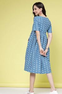 Robe ethnique pour femmes de haute qualité, design tissé, design imprimé élégant, robe pour femmes pour les occasions spéciales - Product Image 5