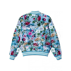 เสื้อแจ็กเก็ตบอมเบอร์ทีมเบสบอลผ้าซาตินของผู้ชายปรับแต่งได้มีฮู้ดผ้าแคนวาสไฮสตรีท - Product Image 4