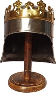 Casque de Viking normand médiéval Casque du roi normand Casque de décoration de maison et de décoration Richard King - Product Image 6