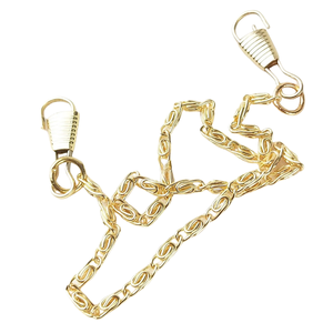 Collares de cadena de Sumo Sacerdote masónico personalizado con respaldo de terciopelo rojo chapado en oro con diamantes de imitación - Product Image 4