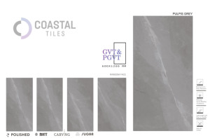 Azulejos de porcelana esmaltada GRIS PULPIS 600x1200MM / 24X48 Azulejos de primera calidad - Product Image 2