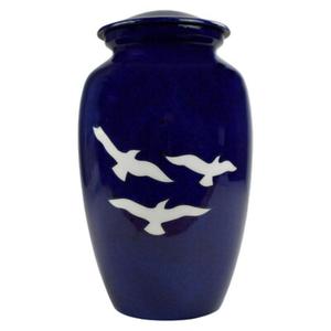 Urnes de crémation en métal de couleur personnalisée de haute qualité pot de souvenir d'inhumation de jardin personnalisé pour les cendres commémoratives adultes prix de gros - Product Image 1