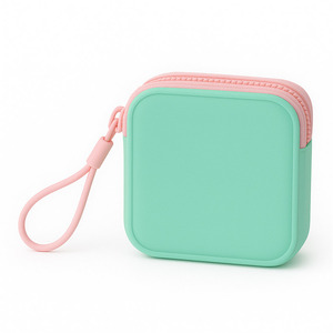 Fabricant de portefeuille promotionnel écologique sac à main en caoutchouc mini porte-monnaie en silicone - Product Image 4