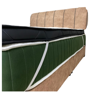 Giá rẻ Malaysia nhà máy Nữ Hoàng 6 inch Nệm <span class=keywords><strong>Topper</strong></span> Bộ nhớ bọt dệt kim vải để bảo vệ nệm của bạn từ biến dạng - Product Image 4