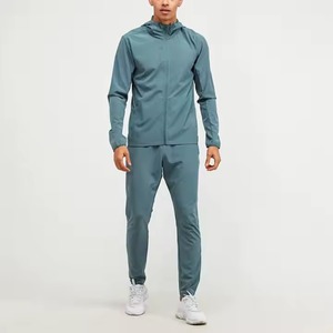 Conjunto Deportivo de Dos Piezas para Hombre, Chaqueta con Cremallera y Pantalones Jogger, Fabricante de Ropa Deportiva, Chándal Cortavientos, Venta al Por Mayor 2025 - Product Image 1