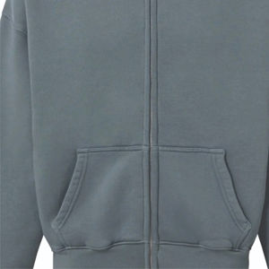 Sweat à capuche unisexe 100% en pur coton polaire avec logo personnalisé sérigraphié de haute qualité avec fermeture éclair pour l'hiver - Product Image 3