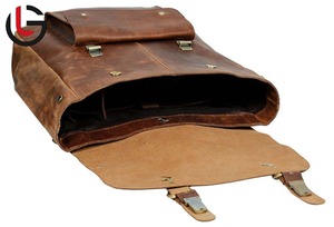 กระเป๋าเป้ผ้าใบเคลือบแว็กซ์อเนกประสงค์พร้อมดีไซน์แบบมินิมอลสำหรับผู้ชายผู้หญิงหรือวัยรุ่น - Product Image 3