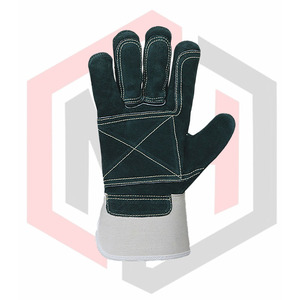 Gants de travail sur mesure en cuir de vachette pleine fleur réfléchissant, résistants aux coupures, pour hommes, de type « Rigger » canadien, pour le sport - Product Image 3