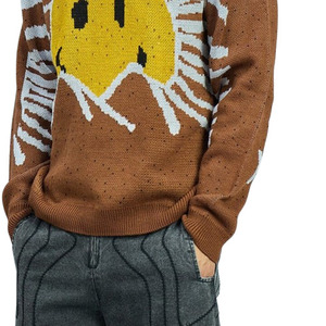 Sudaderas con logotipo de mezcla de algodón transpirable con diseño tejido personalizado al por mayor para hombre, Jersey ligero, diseño moderno - Product Image 3