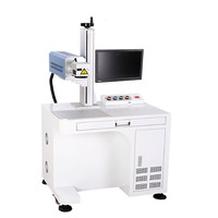 Nouvelle machine de marquage laser à fibre de bureau au prix d'usine avec prise en charge AI/DWG/DST pour l'impression de logos et de plaques signalétiques métalliques
