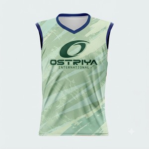 Camiseta sin mangas de punto con cuello en V para hombre, sublimación, fitness, culturismo, secado rápido, antiencogimiento, transpirable, corte regular - Product Image 2