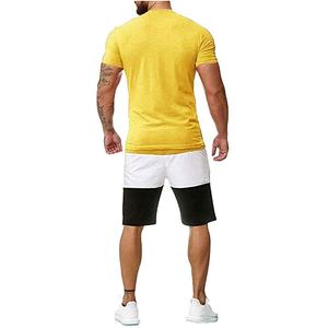 Conjunto de Camiseta y Pantalones Cortos de Verano para Hombre, Estilo Urbano, 100% Algodón Transpirable con Lavado Ácido, Logotipo Personalizado de Calidad Premium OEM - Product Image 3