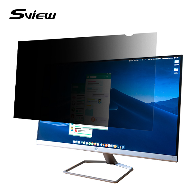 Sview 24 Inch Wide 9 Bulk Privacy Monitor Screen Guard Low Price Anti-Spy Anti-Glare Eye Protection 2.5D Radian PET Material