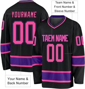 Camiseta de hockey sobre hielo transpirable de 100% poliéster con logotipo personalizable hecha en Pakistán Camiseta de práctica disponible con servicio OEM - Product Image 2