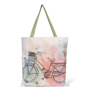 Sacs fourre-tout en toile durable pour femmes Designs géométriques bohèmes minimalistes uniques Fermeture à glissière Chaîne pour les cadeaux de voyage - Product Image 4