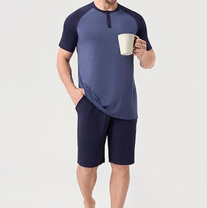 Conjunto de camiseta de verano para hombre de calidad superior de nuevo estilo, Conjunto de camiseta de algodón transpirable, pantalones cortos de dos piezas - Product Image 5