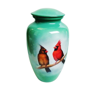 Cremation Urn Adult for Ashes Male and Female Cardinal <b>Funeral</b> <b>Supplies</b> Urns Aluminium urns for human ashes - Product Image 4