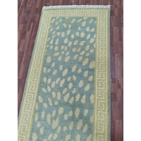 Tapis de prière marocain géométrique abstrait en laine noué à la main, écologique, antidérapant, style kazakh, à poils ras, fin, antique, pour la maison