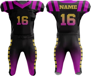 Uniforme de fútbol americano de alta calidad a la moda para hombres y ropa deportiva sublimada transpirable Uniforme de fútbol de talla grande - Product Image 6