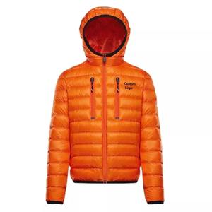 Chaqueta de invierno personalizada con capucha y cierre de cremallera para mujer, chaqueta acolchada gruesa transpirable con estampado de burbujas, chaqueta acolchada de talla grande de estilo informal - Product Image 1