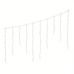 LUMINEO IP44 494972 Rideau lumineux de Noël blanc avec 256 LED blanc froid, 8 jeux de lumière, 3,75+5m, connectable pour une utilisation en extérieur - Product Image 3