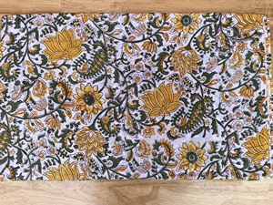 Wholesale Indian Handmade Cotton Fabric Jaipur Sanganeri Hand Block Printed Fabric Raw Material Dress Making Material Fabric - Product Image 4