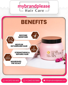 มาส์กครีมทาผมและเนยผมสปาครีมบำรุงและซ่อมแซมผมด้วยน้ำมันมะพร้าวสำหรับแบรนด์ของตัวเองสั่งติดป้ายได้ตามต้องการ - Product Image 2