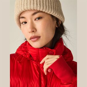 Oversized Breathable Wholesale Outerwear Custom Zipper <b>Quilted</b> Knitted Winter Solid <b>Pattern</b> Woolen Cotton Windproof Womens - Product Image 5