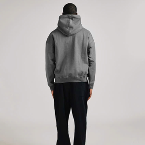 Unisex OEM Factory Hoodie in <b>Brushed</b> Fleece with Custom Pattern Embroidered Applique for Streetwear - Product Image 3