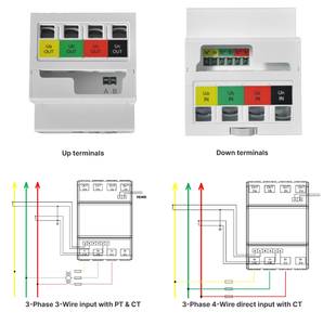 Sensor de Energía Inteligente para Riel DIN, Medidor Fotovoltaico Bidireccional de 0-80A, Clase 0.5, Anti-reflujo, Modbus RS485 para EMS Fotovoltaico Distribuido - Product Image 5