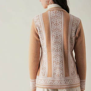 Pull en coton/laine décontracté pour femme, à manches longues, col rond, anti-froissement, séchage rapide, best-seller - Product Image 5