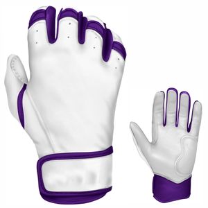 Gants de frappeur de baseball en cuir véritable Adultes Professionnels Hommes Femmes Softball Custom Made Hook Loop/Snap Closure Quick-Dry - Product Image 1