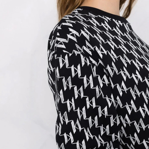 เสื้อสเวตเตอร์ระบายอากาศสำหรับผู้หญิงสำหรับฤดูหนาวเสื้อสเวตเชิ้ต100% ผ้าฝ้ายธรรมดาธรรมดาขนาดใหญ่ออกแบบได้ตามต้องการ - Product Image 3