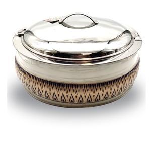 Casserole de service d'aliments faite à la main de haute qualité en métal personnalisé très vendue chaude chauffe-plats de luxe pour hôtel et restaurant d'Inde - Product Image 3