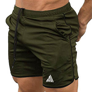 Short de Sport Homme Short de Sport Respirant à Séchage Rapide avec Poches Zippées Bleu Marine - Product Image 3