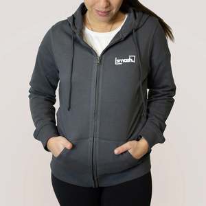 เสื้อสเวตเชิ้ตซิปสำหรับผู้หญิง Smash สีเทา ไซส์ XS - Product Image 1