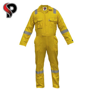 Traje de seguridad vial de alta visibilidad personalizado OEM al por mayor, mono reflectante, ropa de trabajo de construcción, ropa FR, mono ignífugo - Product Image 6