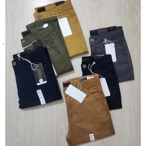 Pantalon Chino Décontracté Homme Respirant de Haute Qualité, Coupe Droite, Taille Mi-Haute, Fermeture Éclair, Coton/Spandex Satiné, Multicolore, Confort Quotidien - Product Image 2