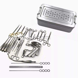 Ensemble d'instruments chirurgicaux réutilisables légers en acier inoxydable de haute qualité, 30 pièces, pour amygdalectomie et adénoïdectomie complète - Product Image 1