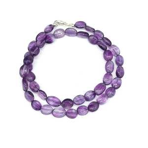 สร้อยคอโชคเกอร์คริสตัลทำด้วยมือพร้อมลูกปัดมุกเรียบปรับขนาดและรูปร่างเครื่องประดับลูกปัดหัตถกรรม - Product Image 3