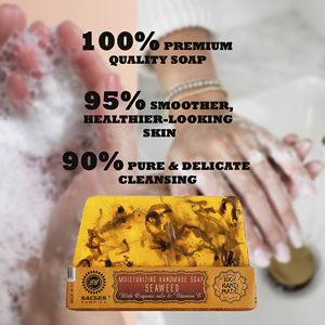 Jabón Artesanal de Terapia Mineral Marina con Algas Marinas 80g, Extracto de Algas, Cuidado Profundo de la Piel, Colección Premium para Baño - Product Image 2