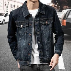 OEM Custom 100% Cotton Traditional Contrast Stitching Boxy Cropped Distressed <b>Denim</b> <b>Jacket</b> <b>for</b> <b>Men</b> - Product Image 1