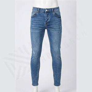 Pantalones Vaqueros de Mezclilla Ajustados para Hombre, de Algodón, Duraderos, Rectos, Precios al por Mayor, Diseño Clásico, Color Personalizado, Alta Calidad - Product Image 1