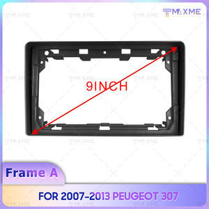 Installation facile 9 pouces pour 2007-2013 PEUGEOT <span class=keywords><strong>307</strong></span> <span class=keywords><strong>Android</strong></span> Carplay écran <span class=keywords><strong>autoradio</strong></span> cadre supports de montage câble Canbus voiture accessoire - Product Image 3